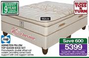 Sealy 152cm Abington Pillow Top Queen Base Set