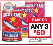 Lucky Star Pilchards Assorted-3 x 400g