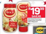 Nola Salad Dressing Or Mayonnaise-500/780g Each