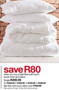 Ball Fibre Soft Touch Duvet Inner (Double) And Pillow 