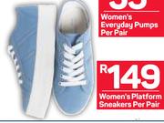Women's Platform Sneakers-Per Pair
