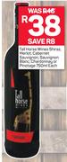 Tall Horse Wines Shiraz, Merlot, Cabernet Sauvignon,Sauvignon Blanc,Chardonnay Or Pinotage-750ml Eac