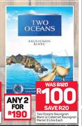 Two Oceans Sauvignon Blanc Or Cabernet Sauvignon Merlot-2 x 3Ltr