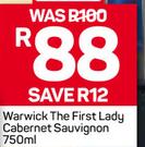 Warwick The First Lady Cabernet Sauvignon-750ml