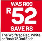 The Wolftrap Red, White Or Rose-750ml Each