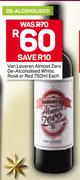Van Loveren Almost Zero De-Alcoholised White, Rose Or Red-750ml Each