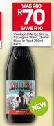 Vinologist Merlot, Shiraz, Sauvignon Blanc, Chenin Blanc Or Rose-750ml Each