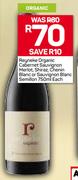 Reyneke Organic Cabernet Sauvignon Merlot,Shiraz,Chenin Blanc Or Sauvignon Blanc Semillon-750ml Each