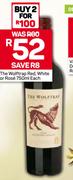 The Wolftrap Red, White Or Rose-750ml Each