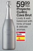 Proyecto Cu4tro Cava Brut-750ml