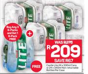 Castle Lite Cans-24 x 330ml Or Non Returnable Bottles-24 x 340ml Per Case
