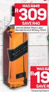 Johnnie Walker Black Label Blended Scotch Whisky-750ml