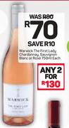 Warwick The First Lady Chardonnay/Sauvignon Blanc Rose-2x750ml Each