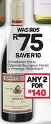 Zonnebloem Shiraz/Cabernet Sauvignon/Merlot Or Pinotage-2x750ml Each