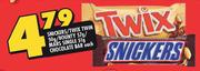 Snickers/Twix Twin 50gm/Bounty 57gm/Mars Single 51gm Chocolate Bar-Each