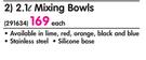 Bakers & Chefs 2.1ltr Mixing Bowls-Each