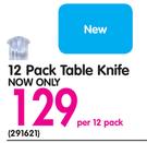 Bakers & Chefs 12 Pack Table Knife