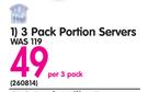 Bakers & Chefs 3 Pack Portion Servers