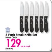 Bakers & Chefs 6 Pack Steak Knife Set