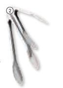 Bakers & Chefs 2 Pack Stainless Steel Utility Tongs