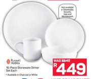 Russell Hobbs 16 Piece Stonware Dinner Set-Each