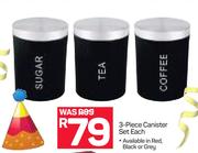 3 Piece Canister Set-Each