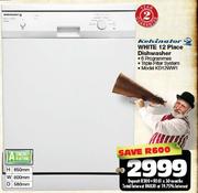 Kelvinator White 12 Place Dishwasher KD12WW1