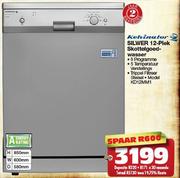 Kelvinator Silwer 12-Plek Skottelgoedwasser