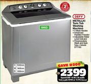 Defy 9kg Metallic Twin Tub Washing Machine DTT165