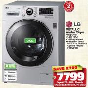 LG 9kg Metallic Washer/Dryer F14A8RD5