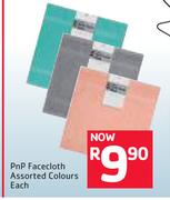 PnP facecloth Assorted Colours-Each