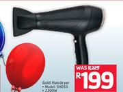 Stylista Gold Hair Dryer