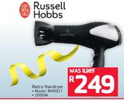 Russell Hobbs Retro Hairdryer 