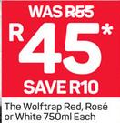 The Wolftrap Red, Rose Or White-750ml Each
