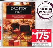 Drostdy Hof Claret Select Medium Bodied Red-5Ltr