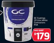 GC Coatings 20Ltr White Contractors PVA
