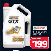 Castrol GTX Oil 5Ltr-20w-50