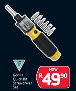 Gorrila Quick Bit Screwdriver Set