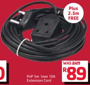 PnP 5m 1mm 10A Extension Cord