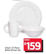 Urban 12-Piece White Dinner Set