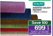 Multi Flor Assorted Galaxy Squares-200 x 300cm Each