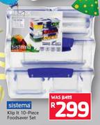 Sistema Klip It 10 Piece Foodsaver Set
