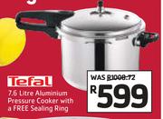 Tefal 7.6Ltr Aluminium Pressure Cooker With A Free Sealing Ring