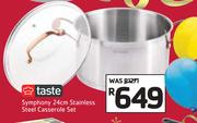 Taste Symphony 24cm Stainless Steel Casserole Set