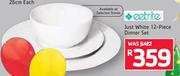 Just White 12 Piece Dinner Set