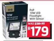 PnP 10W LED Floodlight With Sensor