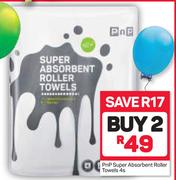PnP Super Absorbent Roller Towels 4s