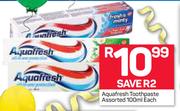 Aquafresh Toothpaste-100ml Each