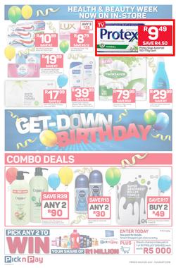 Pick n Pay Eastern Cape : Birthday Deals (30 Jul - 05 Aug 2018), page 8
