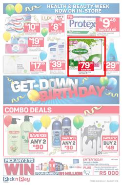 Pick n Pay Eastern Cape : Birthday Deals (30 Jul - 05 Aug 2018), page 8
